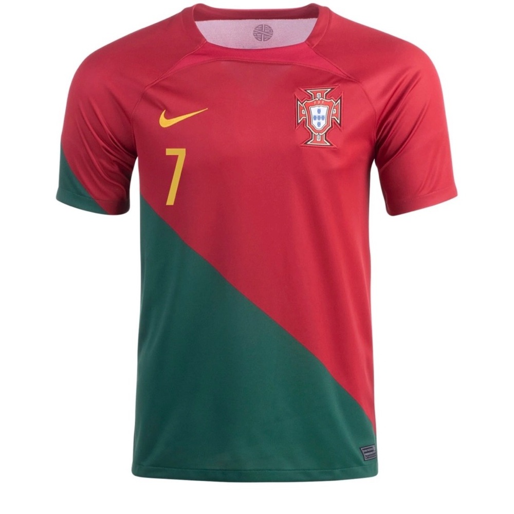 Nike Portugal Red & Green Short-Sleeve Soccer Jersey : Ronaldo